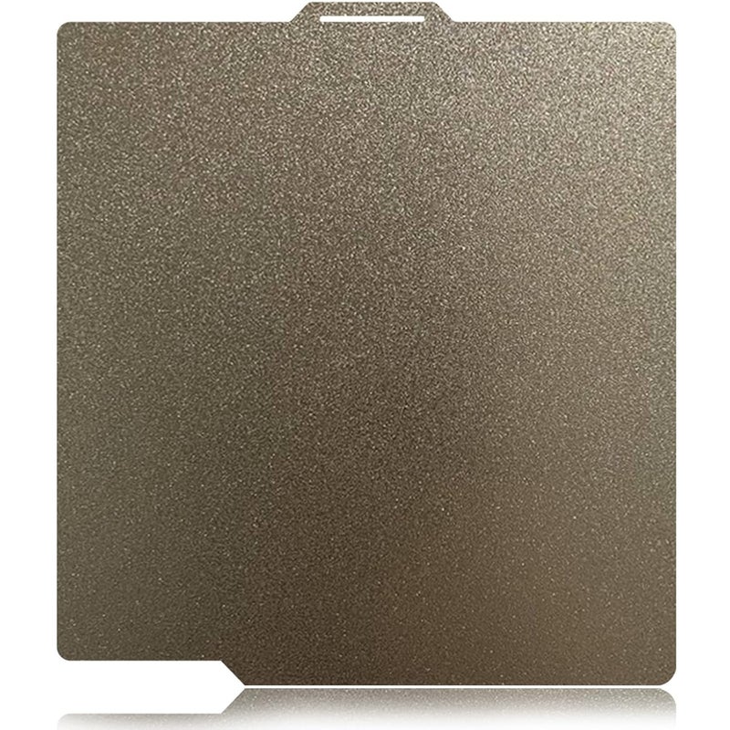Wefuit JUUPINE Gold PEI Sheet for Bambu Lab P2S/X1/X1C/X1E/P1P/P1S/A1 Carbon Build Plate HeatingBed Spring Steel Flexible Platform 256x256mm Double Side Textured Hotbed for 3D Printer - Image 1